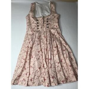 Dirndl Dress Corset Floral Dress Spring Summer Dress Medium